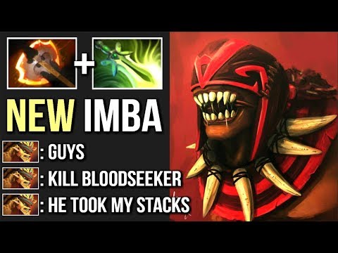 Epic Pro Battle Fury Bloodseeker WTF Flash Speed Butterfly Build by Waga Epic Gameplay Dota 2
