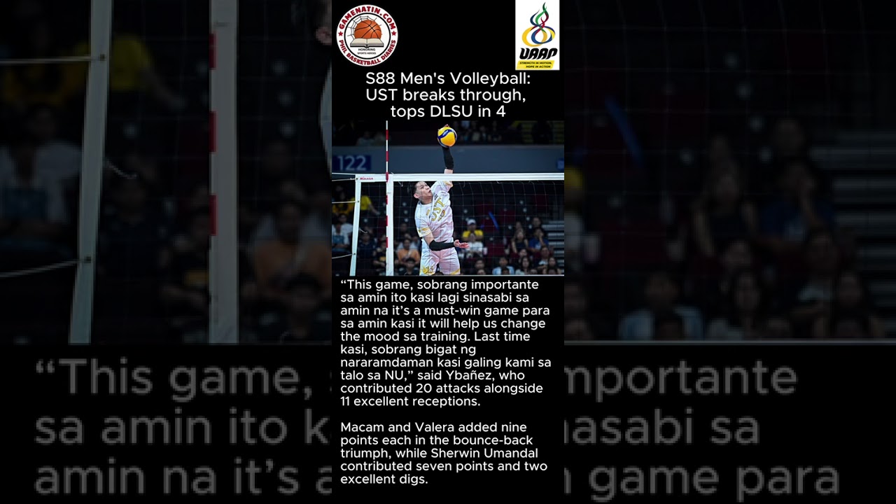 UAAP Men's Volleyball: UST trounces DLSU in 4 sets