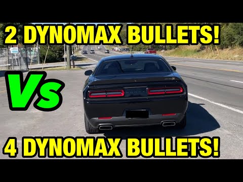 Dodge Challenger R/T Scat Pack 392 Shaker Edition: 2 DYNOMAX BULLETS Vs 4 DYNOMAX BULLETS!