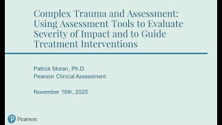 Grand Rounds Series: Trauma &amp; The Value of Assessments