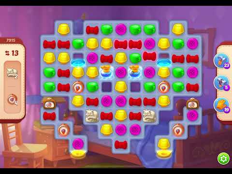 HomeScapes Level 7915 no boosters (18 moves)