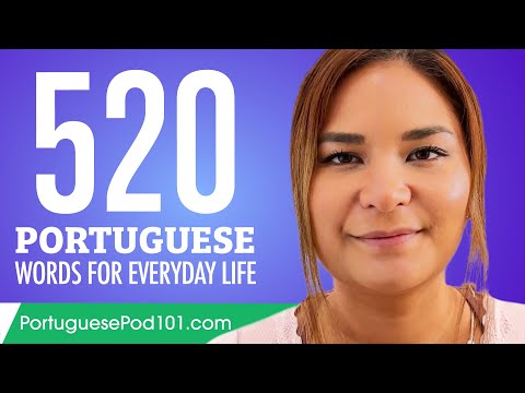 520 Portuguese Words for Everyday Life - Basic Vocabulary #26