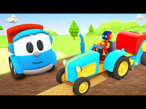 Car cartoons full episodes - Leo the Truck & Street vehicles for kids.