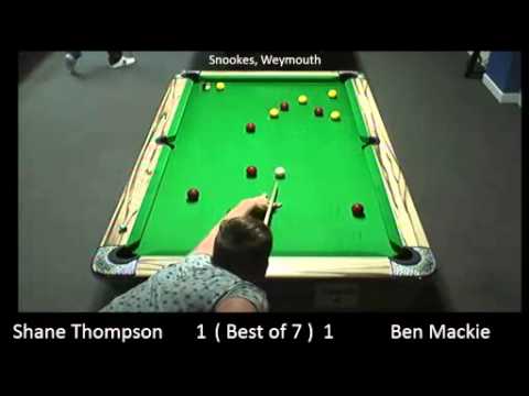 10/01/2015 - Snookes - Main - Ben Mackie v Shane Thompson