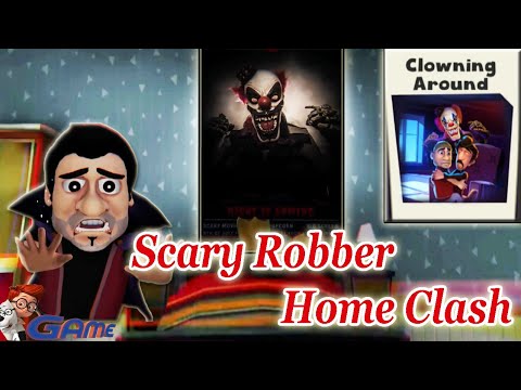 Scary Clown🤡 in House😲 (CLOWNING AROUND) - Scary Robber Home Clash Updates GAME