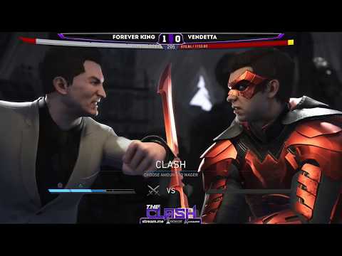 FOREVER KING (Batman, Enchantress) Vs VENDETTA (Robin, Green Arrow) FT5 The Clash - Stream.me