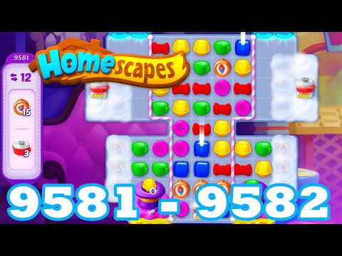Homescapes Level 9581 - 9582 HD 3 - match puzzle game | Gameplay Walkthrough | android | GameGo Game