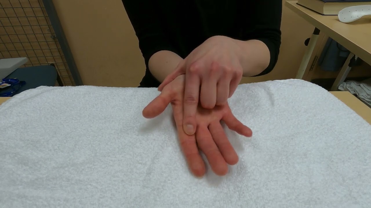 Hand injury exercise 5: Active isolated middle joint (PIPJ) bending and straightening - YouTube