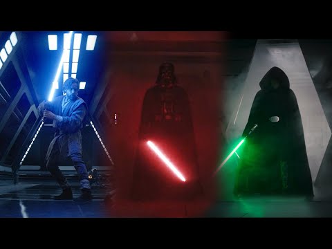 Kenobi, Vader & Luke Hallway Scene