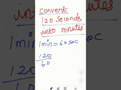 ⌚How to convert seconds into minutes ⌚#shorts #convert #seconds #minutes #mathsproblems #maths