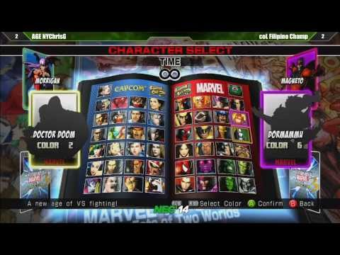 NEC 2013  UMVC 3 Winners Finals   coL  Filipino Champ vs  AGE Chris G