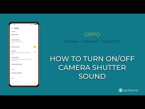How to Turn On/Off Camera Shutter Sound - Oppo [Android 11 - ColorOS 11]