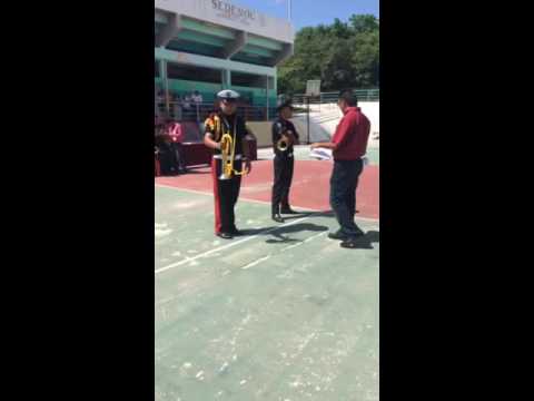 Banda de guerra union 65 1mer lugar en corneta de ordenes copa kekens 2016