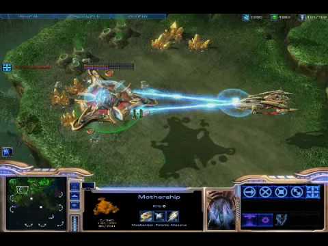 Mothership vs Carrier Starcraft 2