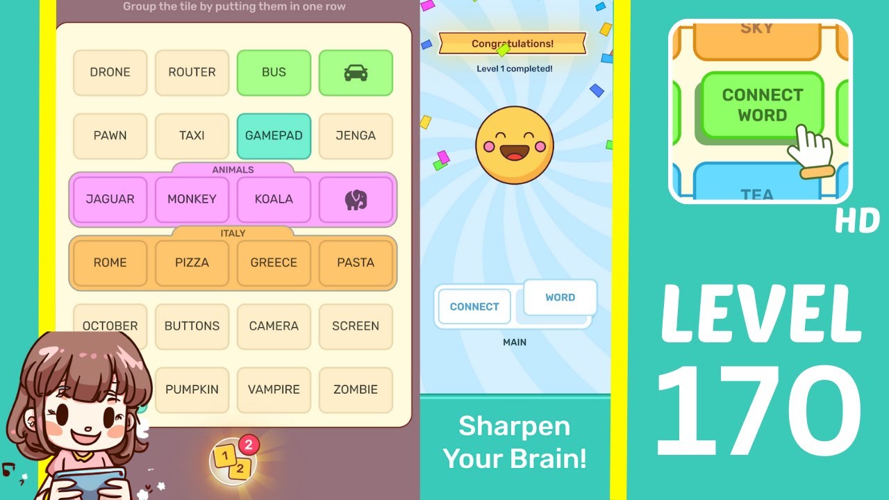 Connect Word Level 170 Solution Video - Step-by-Step Walkthrough Guide