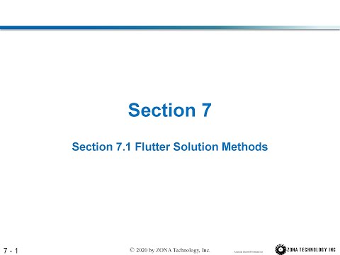 ZAERO Software Basic Training Section 7: Flutter