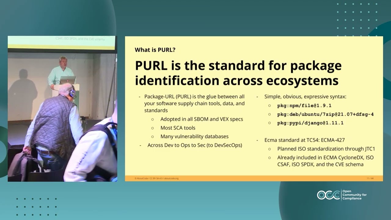 PURL: From community specification to international standard