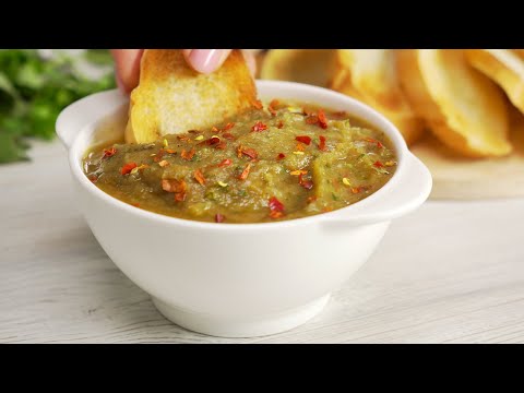 KYOPOLOU - Bulgarian BELL PEPPER & EGGPLANT DIP. Sandwich Filling/Side Dish. Recipe by Always Yummy!