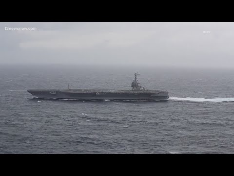 USS Gerald R. Ford Carrier Strike Group moves into the Eastern Mediterranean in support of Israel