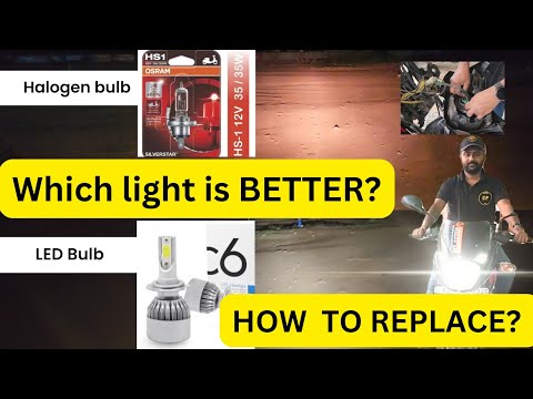 how to replace headlight bulb in Pulsar 150  |  which is better halogen or LED in pulsar150