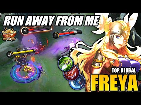 Freya top 1 global gameplay 2021 - Freya best build and emblem - Mobile legends