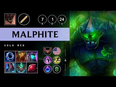 Malphite Mid vs Akshan - NA Grandmaster Patch 25.13