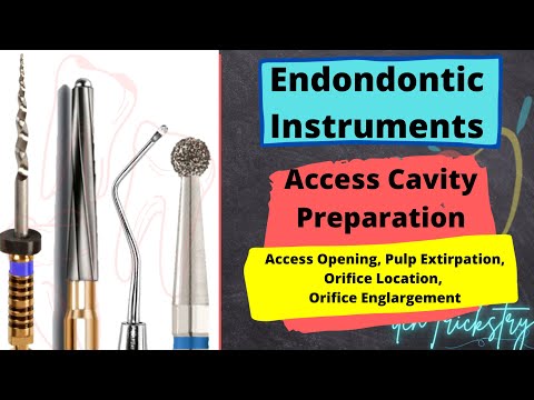 Instruments Used in Endodontics (Access Opening, Pulp Extirpation, Orifice Location and Enlargement)