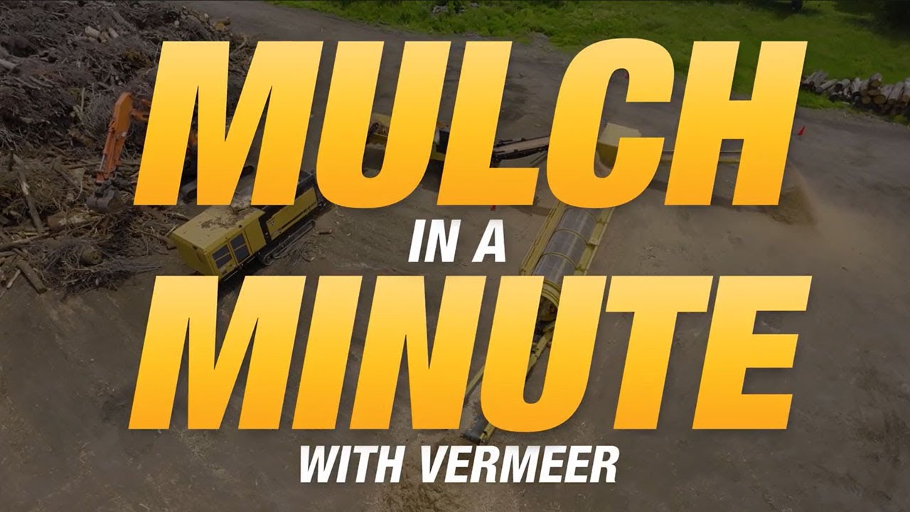 How is mulch made? The Vermeer way from start to finish in a minute