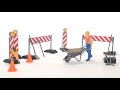 Miniature vidéo Figurine ouvrier et accessoires de chantier