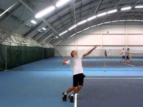 Kristian Kubik, serve side view, 240 fps