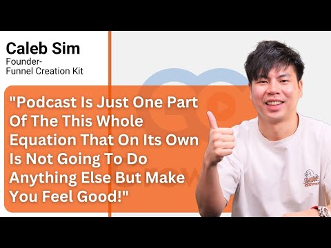 Client testimonial from Caleb Sim, Founder, Funnel Creation Kit