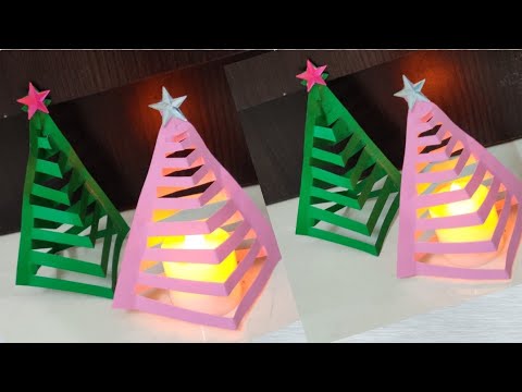 How to make Paper Christmas tree, Paper Craft, Christmas decoration, Simple and easy@ Papersai Art's Video