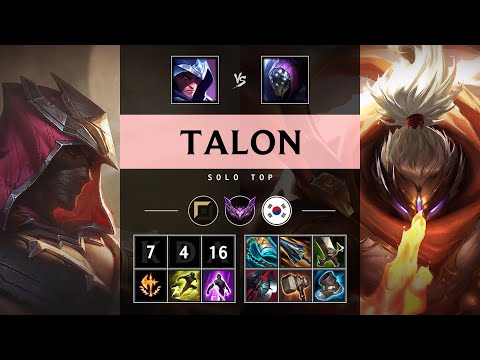 Talon Top vs Jax - KR Master Patch 25.13