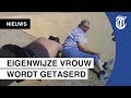 Agent rekent af met hysterische vrouw
