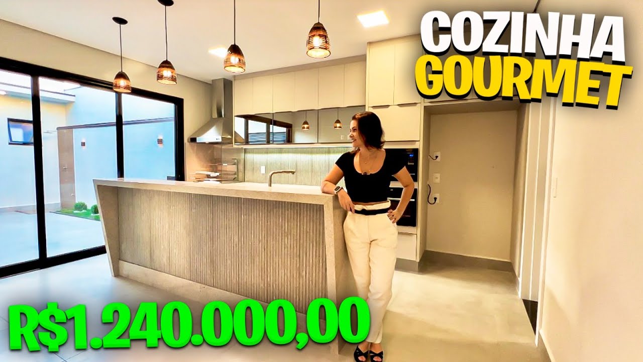 #VENDIDA! Casa térrea com uma cozinha incrível, 147m² construídos e 214m² de terreno