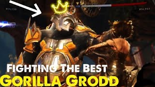 Fighting The BEST GORILLA GRODD PLAYER  - Injustice 2 (High Level) Enchantress Gameplay