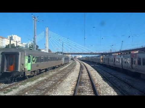 Sta Apolónia, saída de um comboio (cab ride)