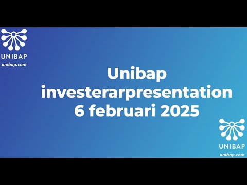 Unibap investerarpresentation Q4 2024