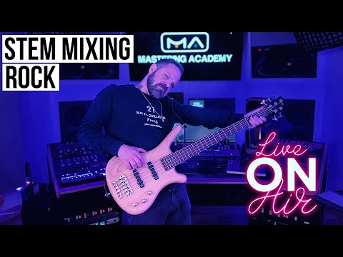 Mixing und Mastering Engineer von CRO mixt LIVE einen Rock Song
