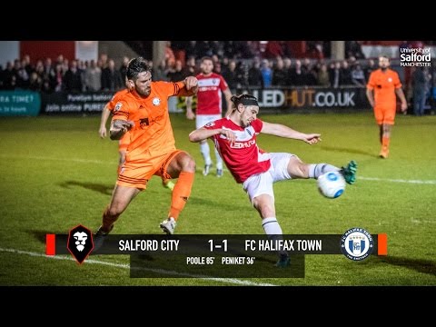Salford City 1-1 FC Halifax Town - National League North play-off semi final first leg