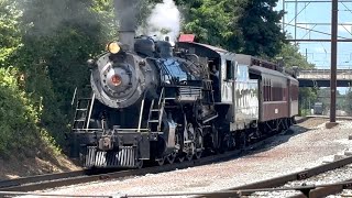 Strasburg 90 and Amtrak in Rural Pennsylvania