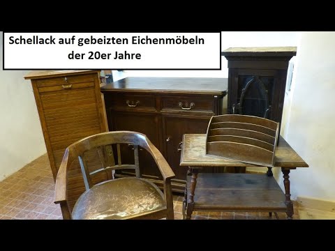 Eiche polieren, Möbel der 20er Jahre, Schellackpolitur Teil 12