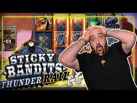 Max Win: 10,000x!!! Sticky Bandits Thunder Rail by Quickspin - NEW SLOT!