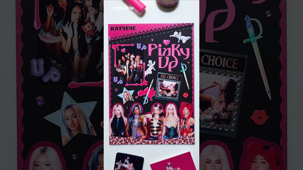 Scrapbooking | KATSEYE Pinky Up 캣츠아이 다꾸 Journaling