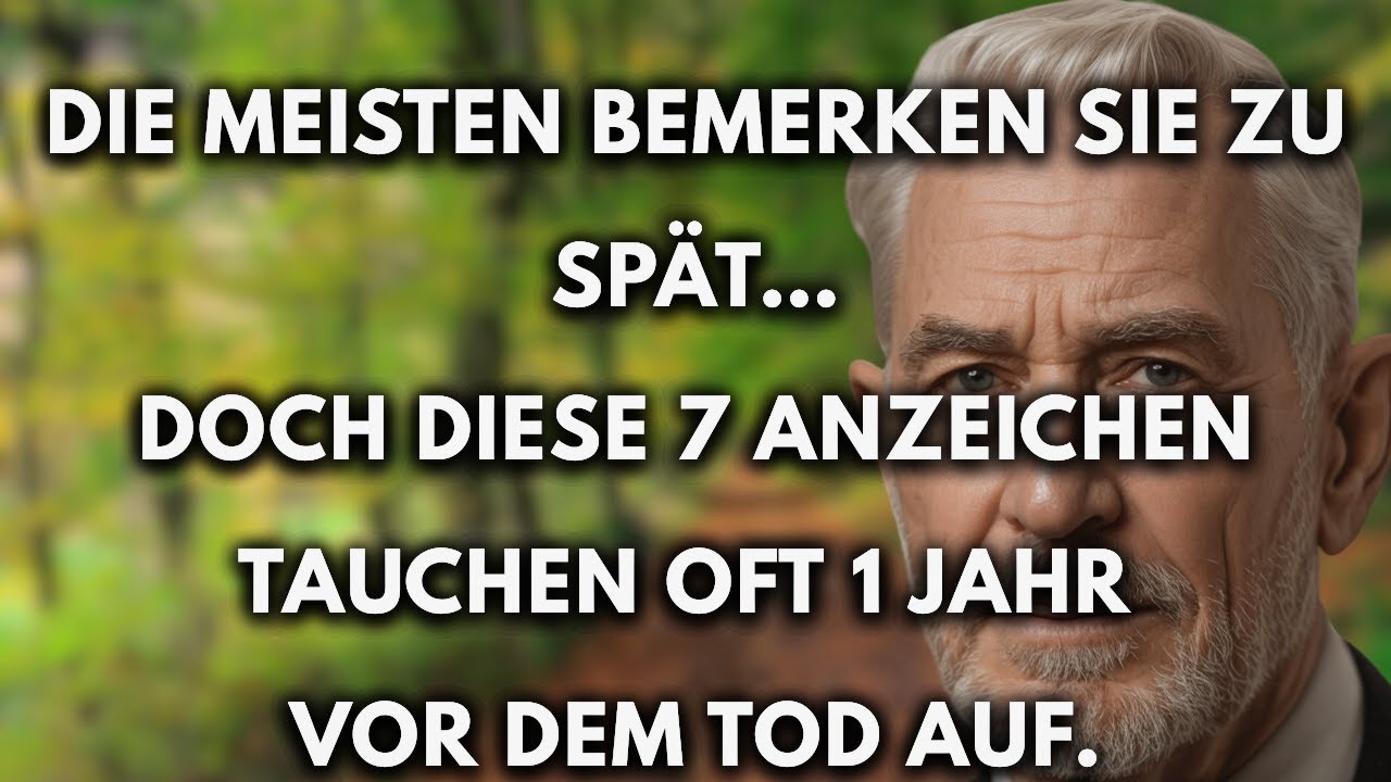 7 stille Beschwerden, die ein Jahr vor dem Tod auftreten