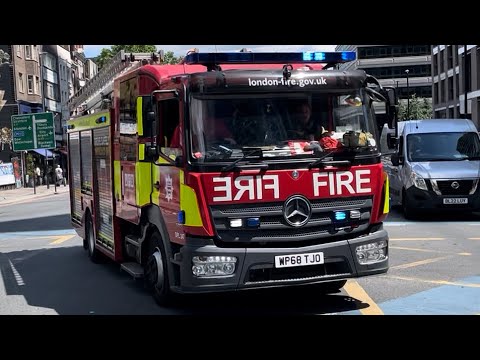 [4 PUMP FIRE!] Firefighters respond to an emergency - LFB 