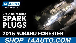 How to Replace Spark Plugs 13-18 Subaru Forester