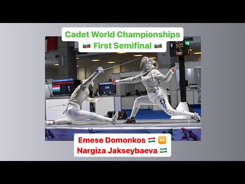 Cadet Worlds 2023 CWS - L4 - Emese Domonkos HUN v Nargiza Jaksybaeva UZB