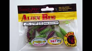 Виброхвосты lucky john pro series alien bug