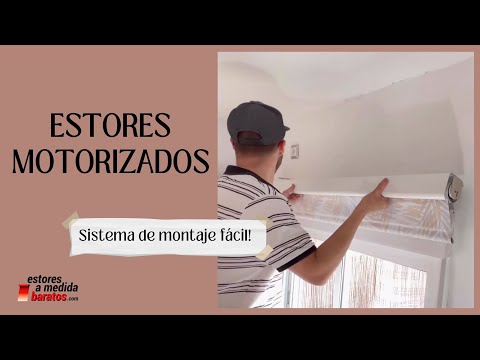 Estores motorizados: con sistema de montaje fácil